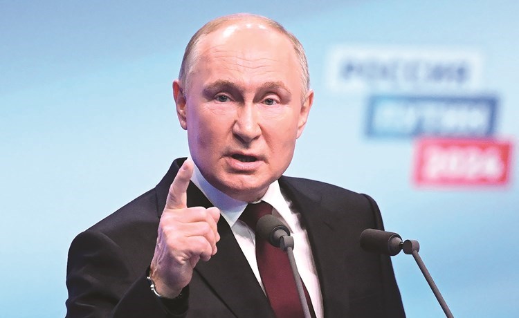 بوتين يحقق فوزا كاسحا في الانتخابات الرئاسية ويحصد 87% من الأصوات