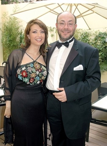 منال سلامة وزوجها عادل أديب منال سلامة وزوجها عادل أديب