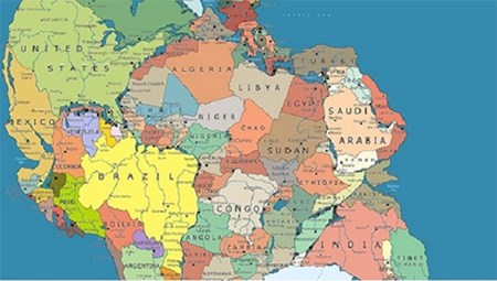 كيف كانت الدول العربية حاليا في بانجيا التي ظهرت الى الوجود كقارة وحيدة على الأرض قبل 250 مليون عام