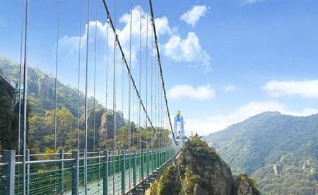 بالصور "أرضية متصدّعة" و"تنانين طائرة".. الصين تبني جسرًا زجاجيًا جديدًا