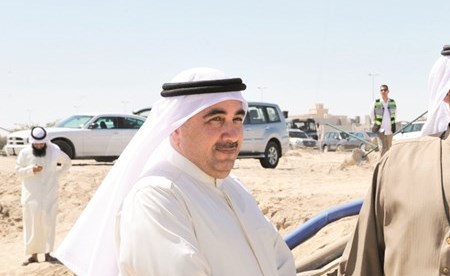 الشيخ عبدالله الأحمد وم.فيصل الحساوي في الموقع