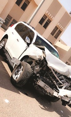 المركبة التي تسبب في تلفيات المركبات السبع