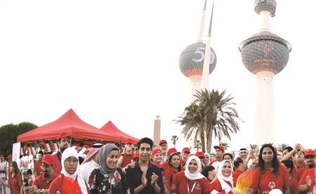 عدد من المشاركين في الاحتفال باليوبيل الذهبي لأولمبياد المعاقين