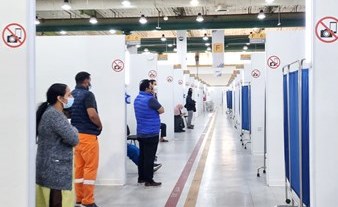 جانب من التطعيم في مركز مشرف