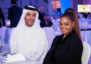 بالفيديو جانيت جاكسون تزف خبر حملها من زوجها المياردير القطري وتتلفظ بالعربية