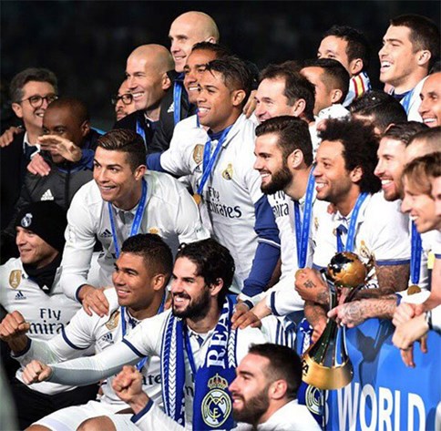  ريال مدريد يحتفل بمونديال الأندية