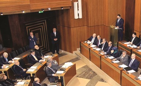 ï»¿Ø¬ÙØ³Ø© Ù
ÙØ§Ùشة Ø§ÙØ¨Ùا٠اÙÙØ²Ø§Ø±Ù ÙØÙÙÙ
Ø© Ø§ÙØ±Ø¦Ùس سعد Ø§ÙØØ±ÙØ±Ù ÙÙ Ù
Ø¬ÙØ³ اÙÙÙØ§Ø¨ (Ù
ØÙ
ÙØ¯ Ø§ÙØ·ÙÙÙ)