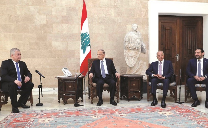 ï»¿Ø§ÙØ±Ø¦ÙØ³ ÙÙØ´Ø§Ù Ø¹ÙÙ ÙØ³ØªÙØ¨ÙØ§ Ø§ÙÙÙØ¯ Ø§ÙØ±Ø¦Ø§Ø³Ù Ø§ÙØ±ÙØ³Ù Ø¨Ø±Ø¦Ø§Ø³Ø© Ø§ÙÙØ¨Ø¹ÙØ« Ø§ÙØ®Ø§Øµ ÙØ¨ÙØªÙÙ Ø§ÙÙØ³ØªØ¯Ø± ÙØ§ÙØ±ÙØªÙÙÙ ÙÙ Ø­Ø¶ÙØ± Ø±Ø¦ÙØ³ ÙØ¬ÙØ³ Ø§ÙÙÙØ§Ø¨ ÙØ¨ÙÙ Ø¨Ø±Ù ÙØ§ÙØ±Ø¦ÙØ³ Ø§ÙÙÙÙÙ Ø³Ø¹Ø¯ Ø§ÙØ­Ø±ÙØ±Ù - (ÙØ­ÙÙØ¯ Ø§ÙØ·ÙÙÙ) ï»¿