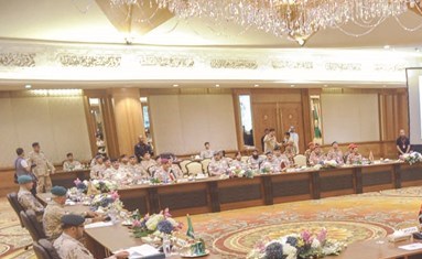 جانب من الاجتماع 15 للجنة العسكرية العليا لرؤساء أركان دول التعاون