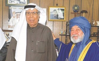 ابراهيم الشطي مع الفنان عبد الله غلوم في شخصية المبطط الكبدي