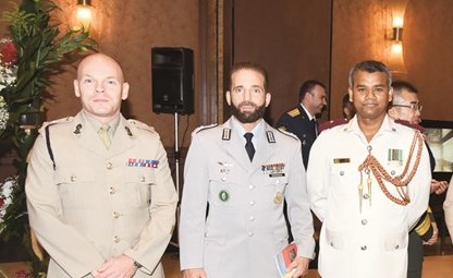 جانب من الحضور العسكري خلال الحفل