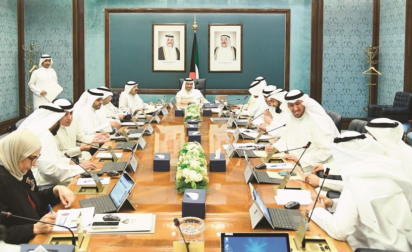 ﻿سمو رئيس الوزراء الشيخ جابر المبارك مترئسا جلسة مجلس الوزراء﻿