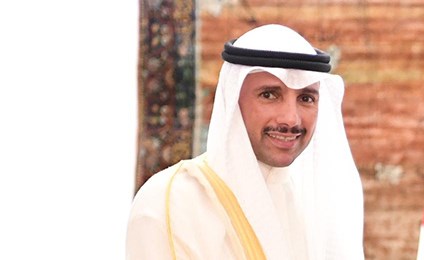 الرئيس المصري عبدالفتاح السيسي يستقبل رئيس مجلس الأمة مرزوق الغانم