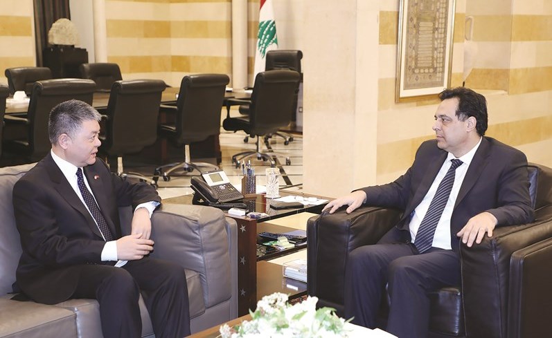 Ø±Ø¦ÙØ³ ÙØ¬ÙØ³ Ø§ÙÙØ²Ø±Ø§Ø¡ Ø­Ø³Ø§Ù Ø¯ÙØ§Ø¨ ÙØ³ØªÙØ¨ÙØ§ ÙÙ Ø§ÙØ³Ø±Ø§Ù Ø§ÙØ­ÙÙÙÙ Ø³ÙÙØ± Ø¬ÙÙÙØ±ÙØ© Ø§ÙØµÙÙ Ø§ÙØ´Ø¹Ø¨ÙØ© ÙÙ ÙØ¨ÙØ§Ù ÙØ§ÙØº ÙØ§Ø¬ÙØ§Ù	 (ÙØ­ÙÙØ¯ Ø§ÙØ·ÙÙÙ)