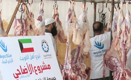 جانب من مشروع الاضاحي لـلجنة زكاة سلوى التابعة لـ جمعية النجاة الخيرية