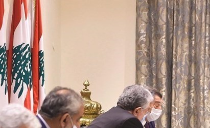 رئيس مجلس النواب نبيه بري مترئسا اجتماع هيئة مكتب المجلس النيابي في عين التينة (محمود الطويل)