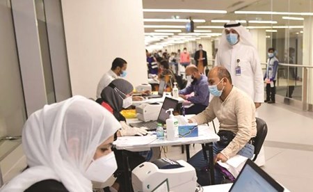 جانب من إنجاز إجراءات دخول الكوادر الباكستانية