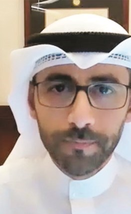 الشيخ نواف سعود الصباح خلال الندوة