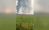 بالفيديو.. حريق وانفجار ذخائر في قاعدة روسية في القرم (الجيش الروسي)