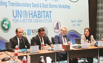 صندوق التنمية يمول مشروع تثبيت التربة ومكافحة الغبار العابر للحدود لحماية الكويت