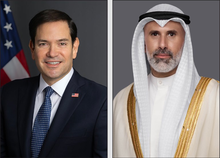 وزير الخارجية بحث مع نظيره الأميركي&nbsp;ما تشهده المنطقة من تصعيد عسكري نتيجة للعدوان الإيراني الآثم