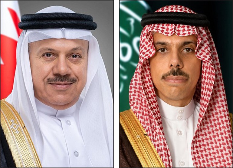 وزيرا الخارجية السعودي والبحريني يبحثان التطورات الخطيرة في المنطقة