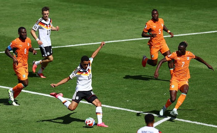 كأس العالم ألمانيا تتغلب على ساحل العاج