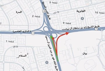 "المرور": إغلاق جزئي على طريق الملك فهد من غد السبت ولمدة أسبوع