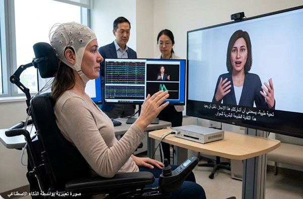 A brain implant gives paralyzed patients a digital voice and face.