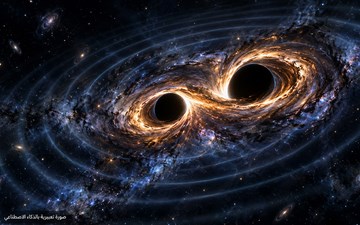عدسة كونية قد تحل لغز اندماج ثقوب سوداء اعتُبر مستحيلاً
